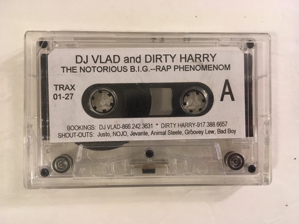 RARE CASSETTE Notorious BIG DJ VLAD Dirty Harry Rap Phenomenon 2PAC Heavy D Rap - Image 3 of 4