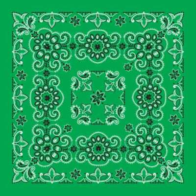 Bandana Unisex Carolina Creative – Stampa Paisley Arcobaleno, 22x22 Pollici, Cotone