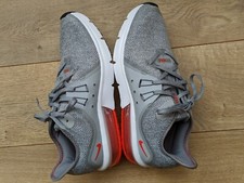 Youth Nike Air Max Sequent 3 Grey/Red Running Shoes Size 7 w/Replacement Insole