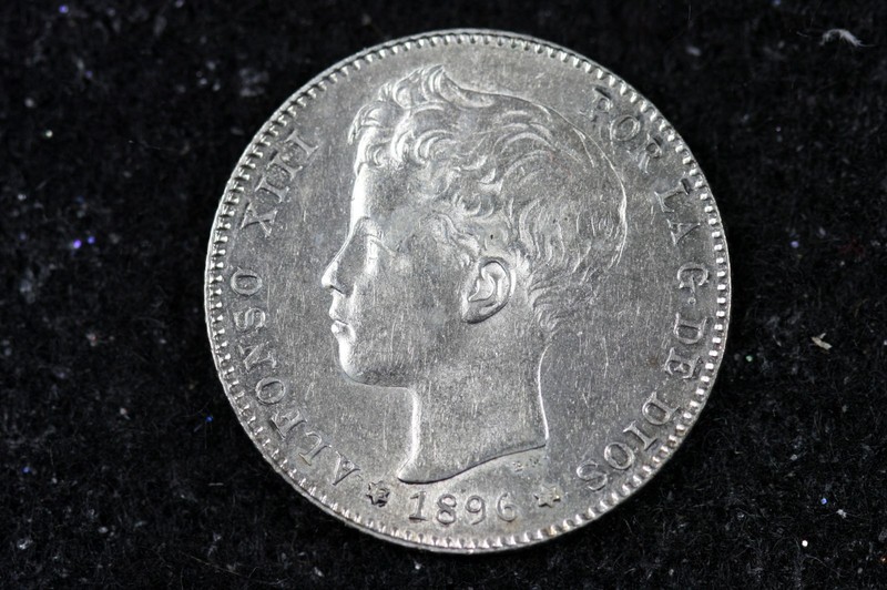 1896 - Spain Una Peseta!!!  #H8978