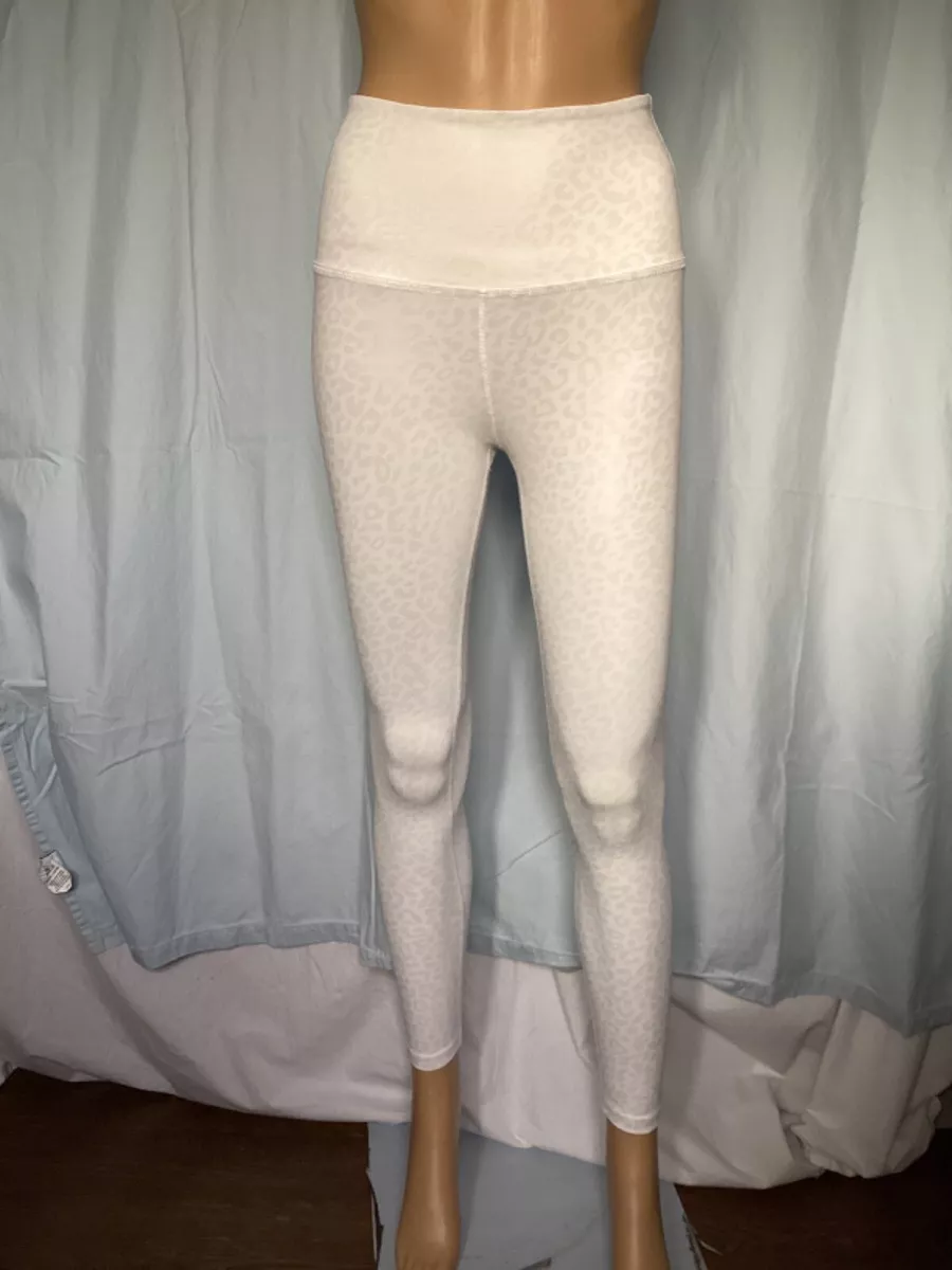 Beyond Yoga LARGE Lux Leopard High Waisted Leggings Gray White