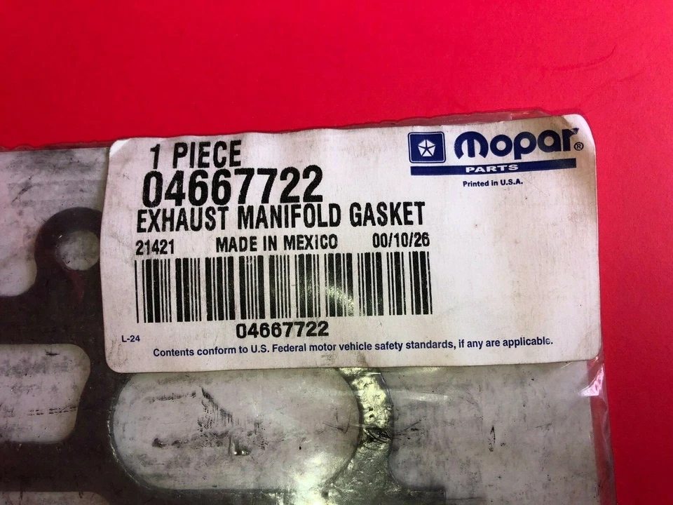 Junta colector de escape NOS OEM Mopar 4667722 04667722  Foto 2 de 3