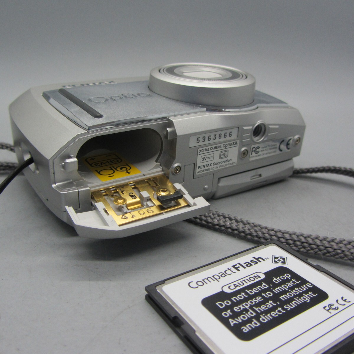Pentax Digital Camera Optio 33L 3.2MP Silver Flip Screen Tested | eBay