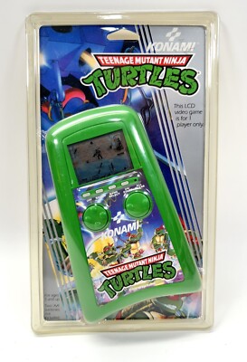 Konami Teenage Mutant Ninja Turtles LCD Handheld Vintage 1989