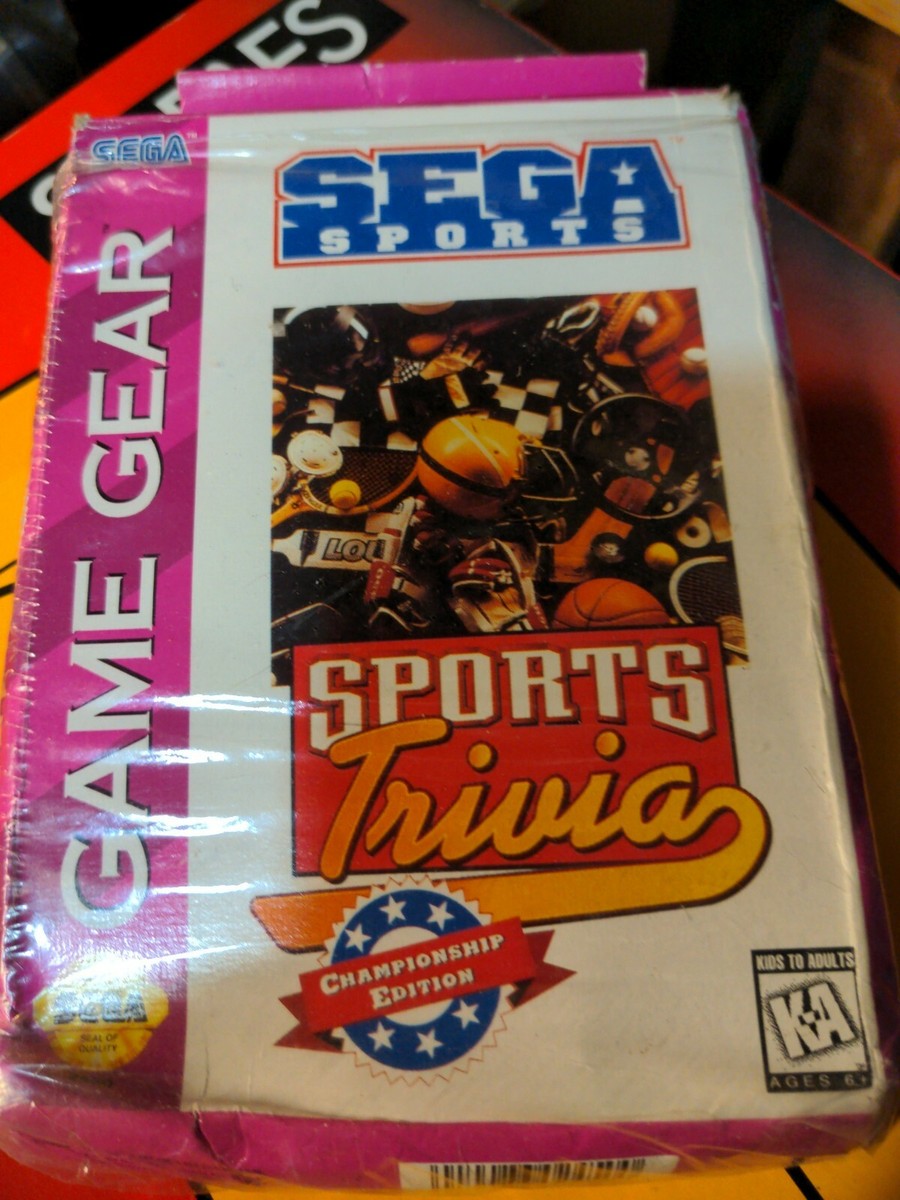 GG★SPORTS Trivia CHAMPIONSHIP EDITION Sports Trivia: Championship Edition Sega Game Gear New open box