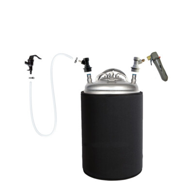 Gallon Ball Lock Keg and CO2 Charger Portable Party Kit