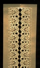 Scrap Die cut German Dresden Gold Foil Paper Edging Victorian Crafts