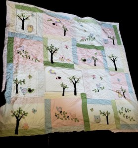 Pottery Barn Kids Full Queen Comforter Owl Bird Quilt Full Queen