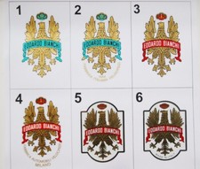 Decalcomanie Adesivi Tubi Testa E.Bianchi, 6 Opzioni a Scelta