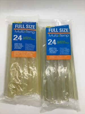 AdTech Multi Temp Full Size Hot Glue Sticks 10 x .44  Lot Of 2 (48 Sticks Total)