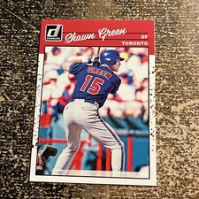 2023 Donruss Baseball Retro Base #271 Shawn Green - Toronto Blue Jays