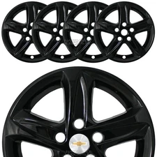 for Chevrolet Malibu L LS 2019-2025 Black 16" Wheel Skins Hub Caps Rim Covers