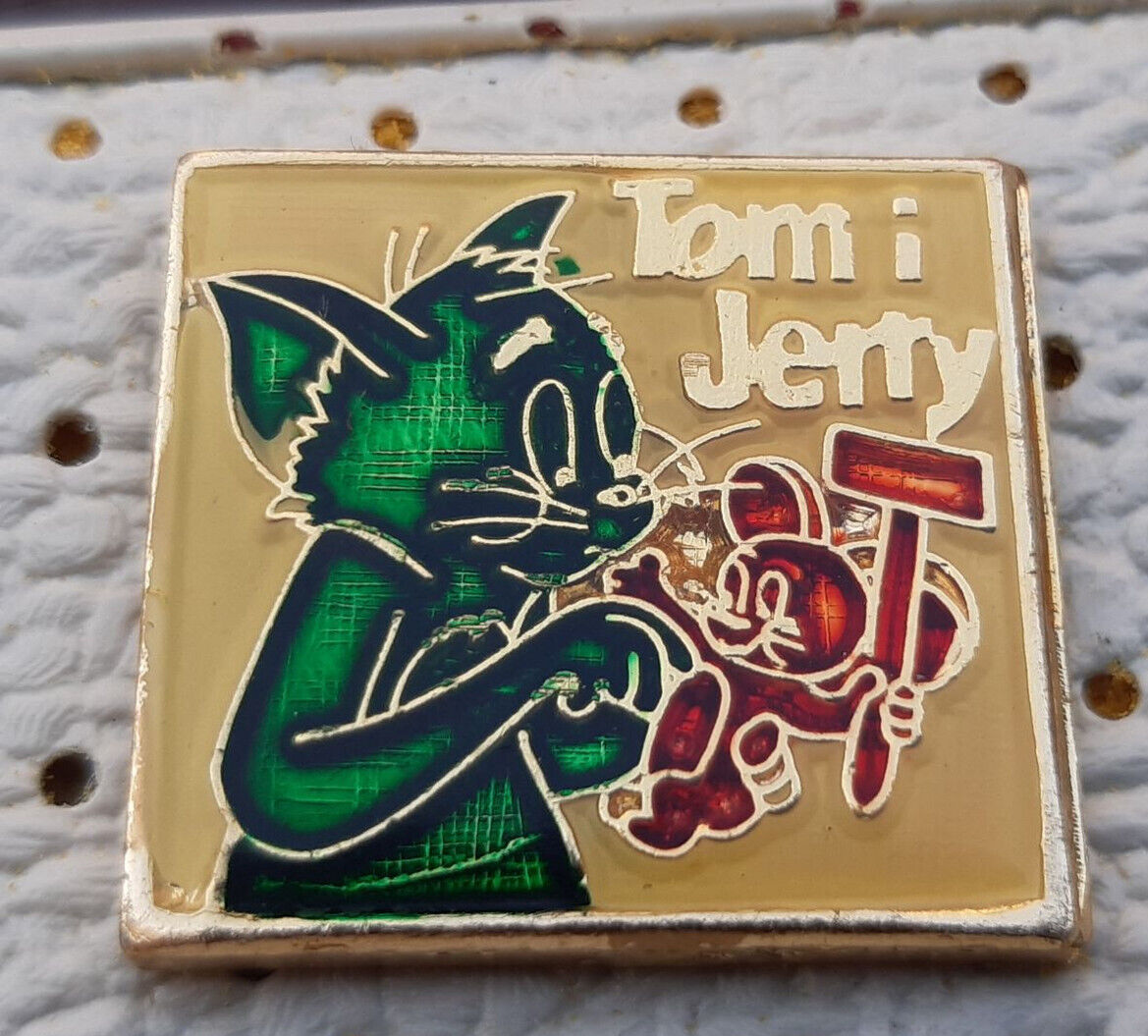Tom and Jerry cartoon vintage pin badge | eBay