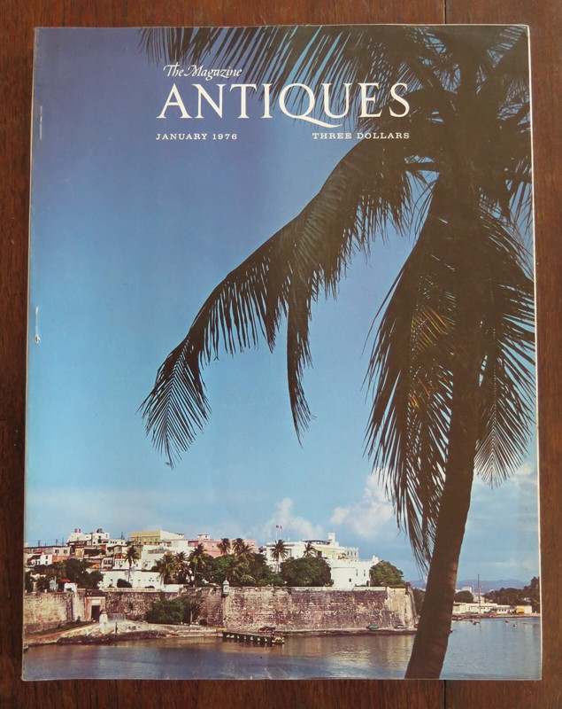 The Magazine Antiques January 1976, very good cond Oriental Carpet Puerto Rico