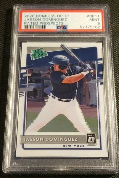 Jasson Dominguez 2020 Donruss Optic RP11 Rated Prospect PSA 9 MINT
