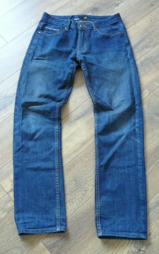 SMOG Mens Blue Denim Straight Leg Jeans 