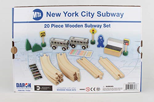 Daron NYC MTA 20piece Wooden Subway Set for sale online