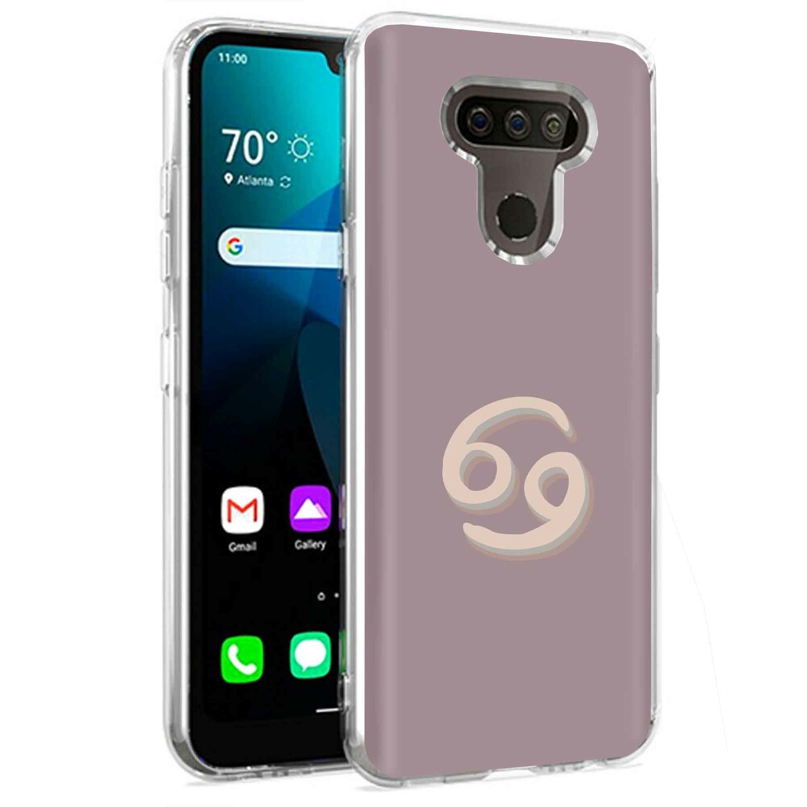 Phone Case for LG Harmony 4,Premier Pro Plus,K41, Cancer Zodiac Signs Print