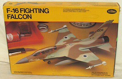 Testors #869 F-16 Fighting Falcon 1:72 Scale Open Box (DD)