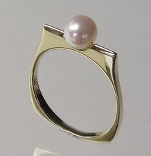 Ring 585 Gelbgold mit Perle  (HEK116)