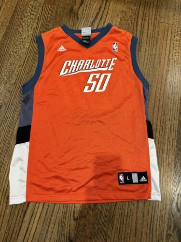 Charlotte Bobcats Emeka Okafor 50 Adidas Youth Jersey Size Large 14/16 - Picture 1 of 4