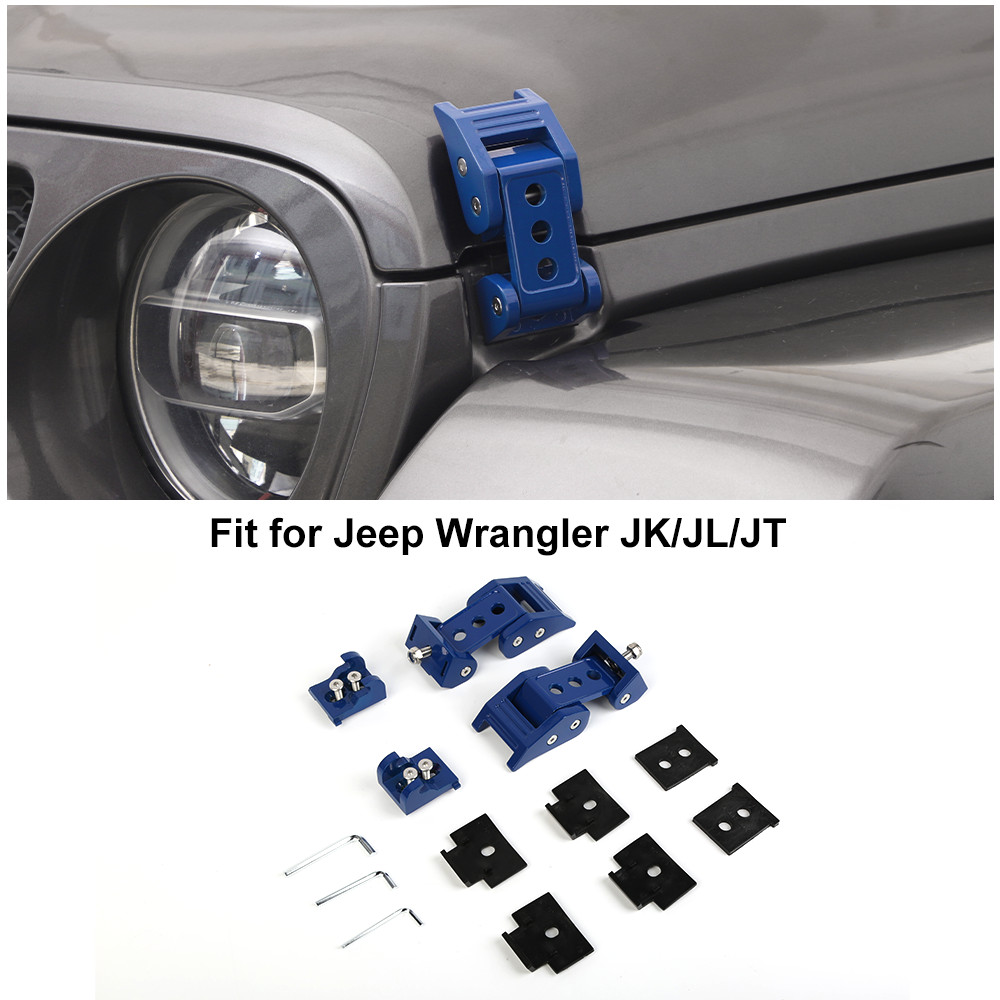 Body Kits For Jeep Wrangler Front Hood Latch Pair For Jeep Wrangler JL ( 2007–2024) – Left & Right Catch Brackets | Direct Fit Complete Engines For Jeep Wrangler - Foto 11