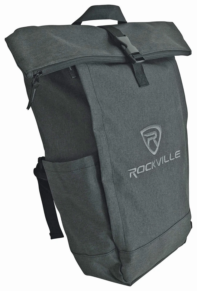 Rockville RPAK Charcoal Stylish Durable Backpack Bag w/ Padded Laptop Pocket - Image 3 of 4