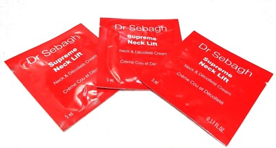 Dr. Sebagh Supreme Neck Lift 15ml's (3 x  .17 Oz. Sample Packs)