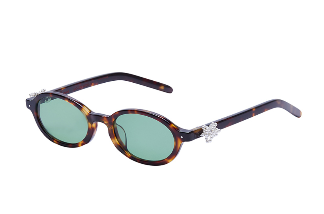 ●Mardi Mercredi● ROUND SUNGLASSES M.O-001_TORTOISE Mardi Mercredi ROUND SUNGLASSES M.O-001_BLACK / + Pearl