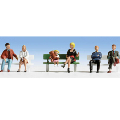 NEW Walthers 949-6057 Seated People Pkg (6) Set #1 HO Scale FREE US SHIP