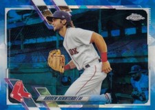 ANDREW BENINTENDI TOPPS CHROME SAPPHIRE BLUE BASE ROYALS RED SOX #154 2021 21