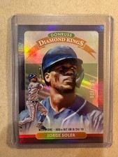 Jorge Soler 2020 Panini-Donruss Diamond Kings Milestone Stat Line, 364/400