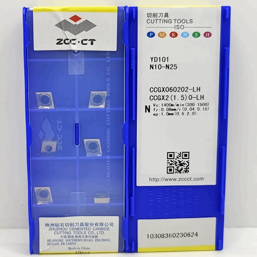 CHR 11枚 10pcs CCGX060202-LH YD101 CCGX06 Original ZCC.CT Tools CNC blade