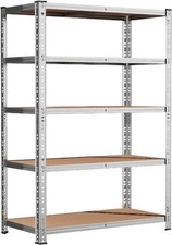 Garage Shelving Heavy Duty 5 Tier Storage Shelves Metal Organizer Rack 70"