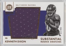 2016 Panini Encased Substantial Rookie Swatches 37/49 Kenneth Dixon #11 9nr