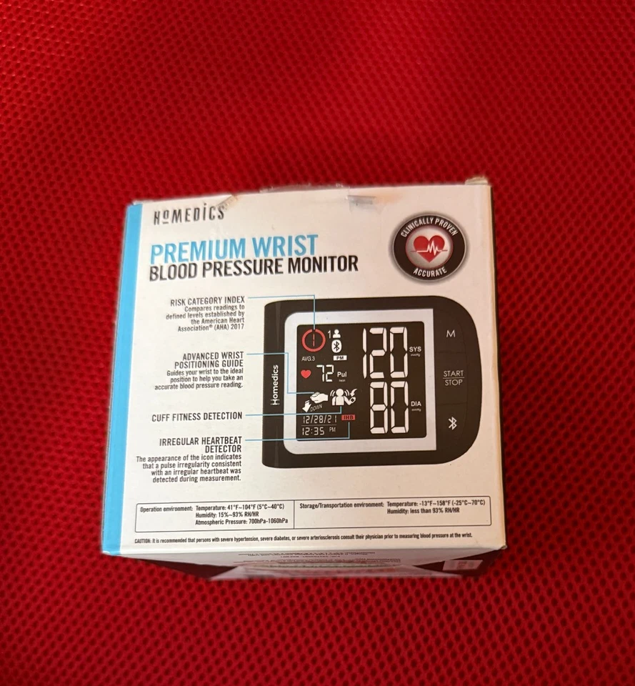 Monitor de presión arterial HoMedics Wrist serie 600 - digital, portátil, preciso Foto 3 de 4