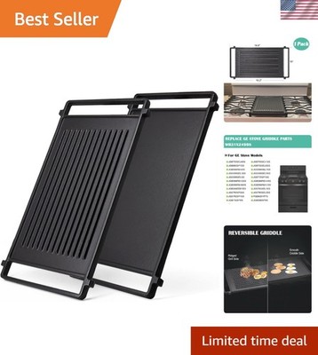 19.6''L Cast Iron Griddle Replacement for GE Stove Models - Durable and Efficient