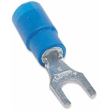 Sta-Kon 14Rb-8F Fork Terminal, 8 Stud Size, 14 Awg, 600 V, Vinyl Insulated,