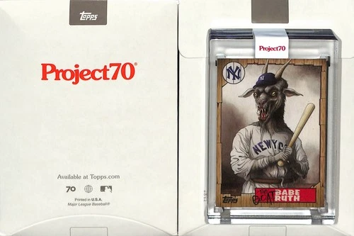 2021 TOPPS PROJECT 70 #666 1987 BABE RUTH - NEW YORK YANKEES - ALEX PARDEE