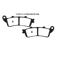 Bremsbelag EBC FA261 2V Hinten FüR Honda GL 1800 A Goldwing ABS Bj. 2001-2005
