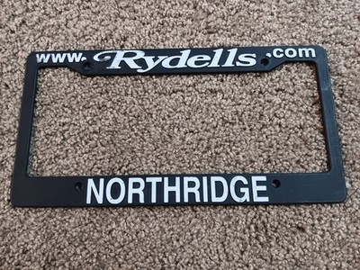 Rydell's Chevrolet Northridge California, Car Dealer Plastic License Plate Frame