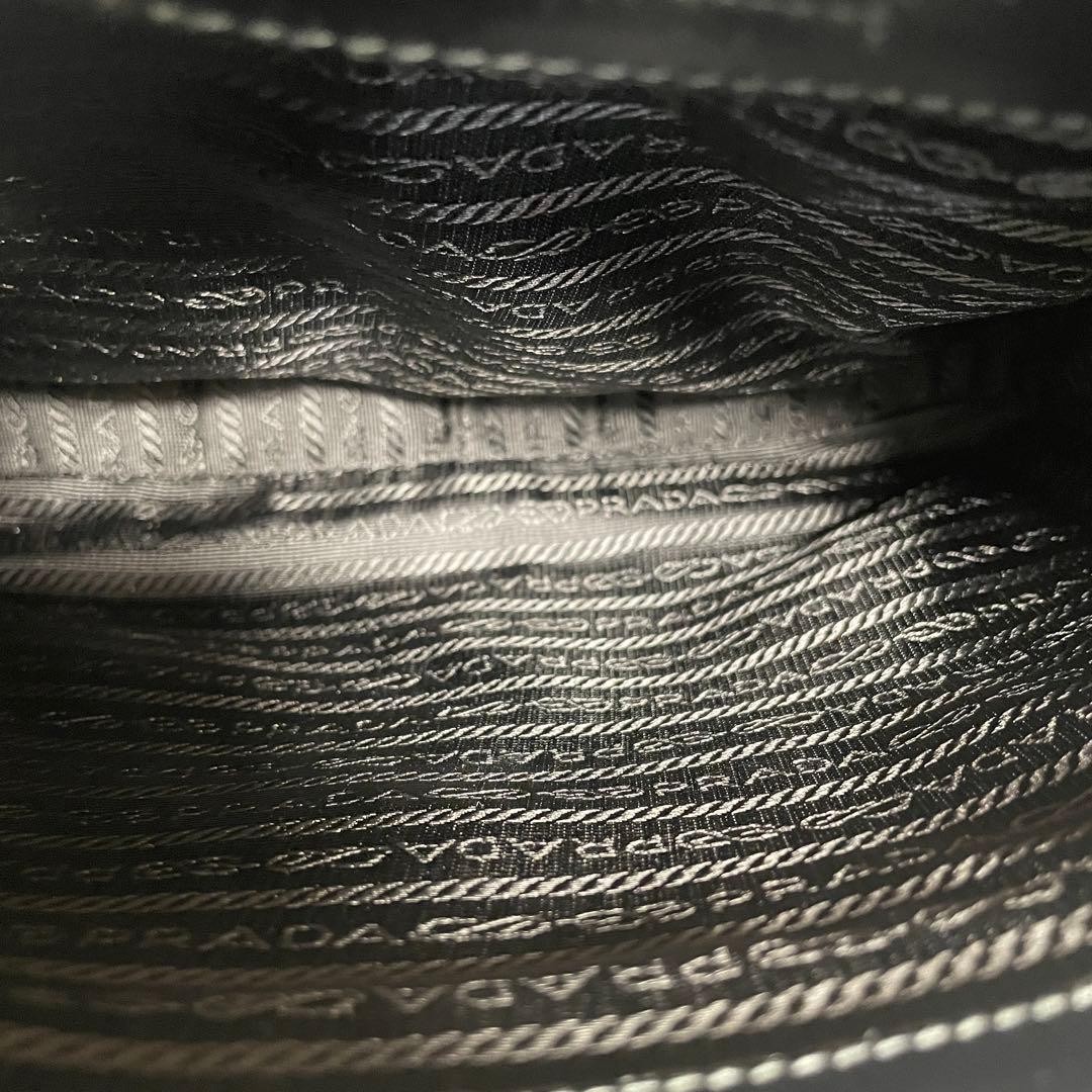 2601 177 Prada One Shoulder Bag Nylon Leather Black thumbnail 10