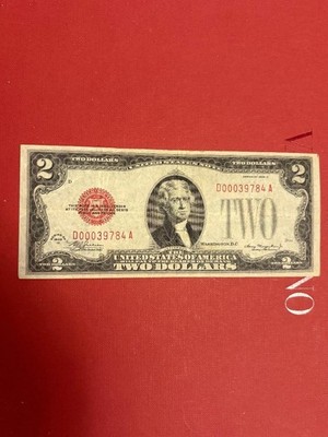 1928 D $2 Red Seal USN lot of 6 G-VF, the VF note has low s/n