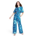 RHODE Women's Blue Zinnia Print JumpsuitNWT XXS — photo 2