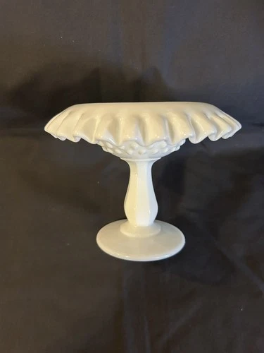 VTG Fenton White Milk Glass Hobnail Fairy Lamp Bottom Base Only