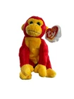 NWT vintage Beanie Baby Original Chopstix 2003 red yellow monkey HTF Retired