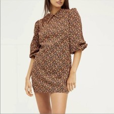 Free People Making Plans Mini Dress floral sz 10