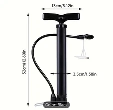 Lightweight Bike Floor Pump with Ergonomic Handle – For Presta & Schrader Valve