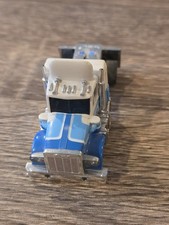 AFX Peterbilt Semi Truck White Blue No Chassis HO Slot Car Body Only Both Stacks