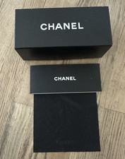 Chanel Authentic Sunglasses Box Booklet Cleaning Cloth Set Only No Glasses/Case